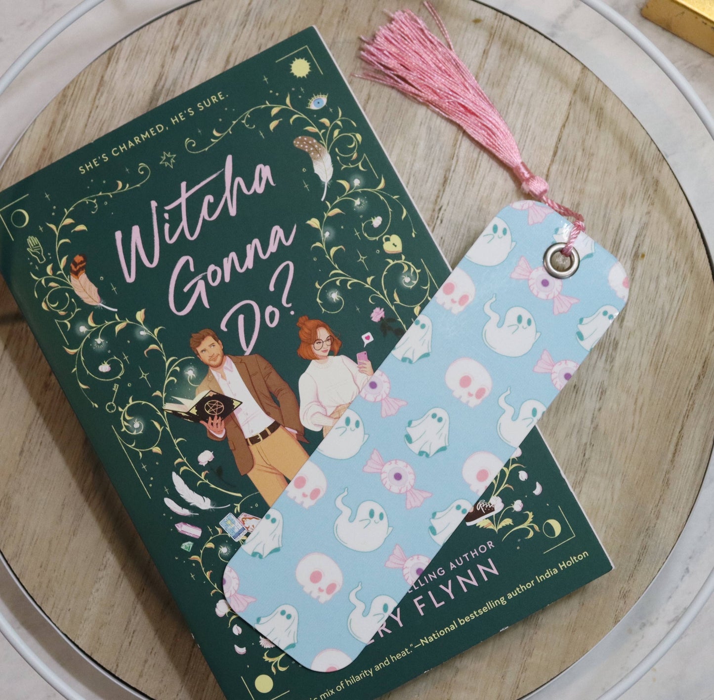 Pastel Ghouls Patterned Bookmark