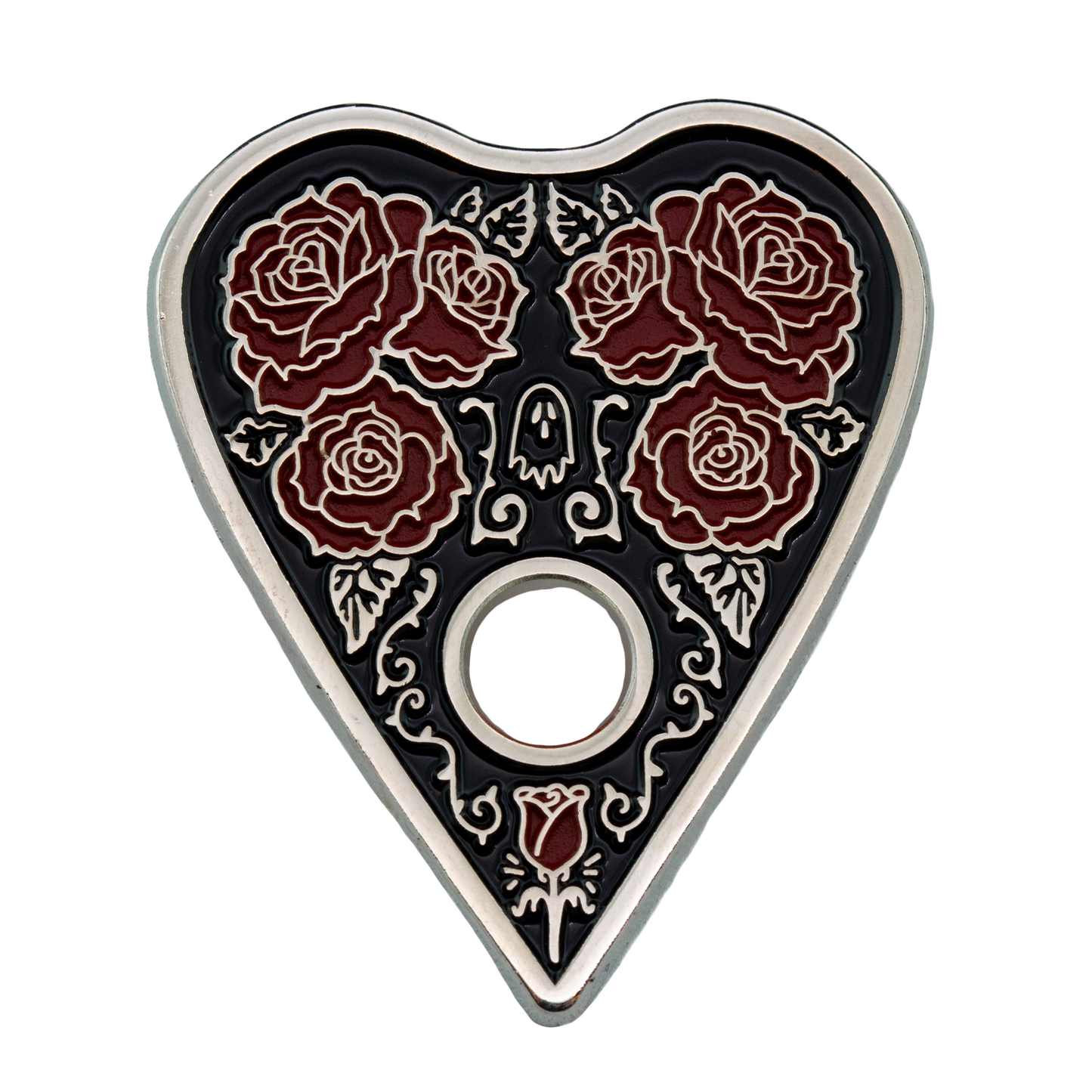 Red Rose Ouija Planchette Pin