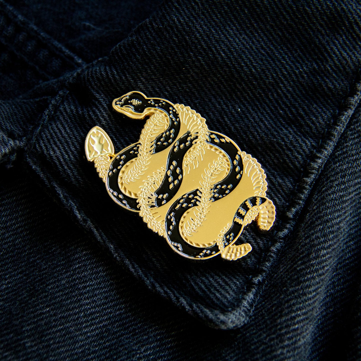 Life and Death Snakes Pin