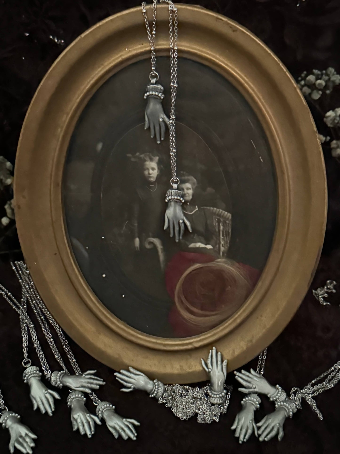 Victorian Hand necklace