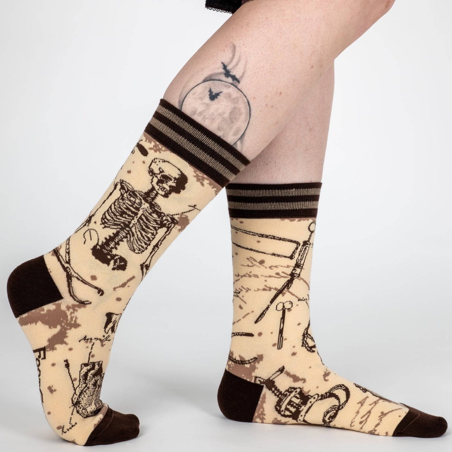 Antique Medical Crew Socks