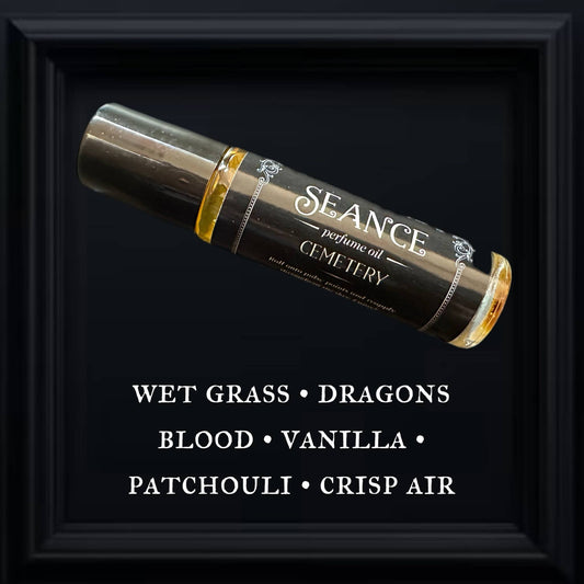 Cemetery- dragons blood, grass, patchouli, vanilla