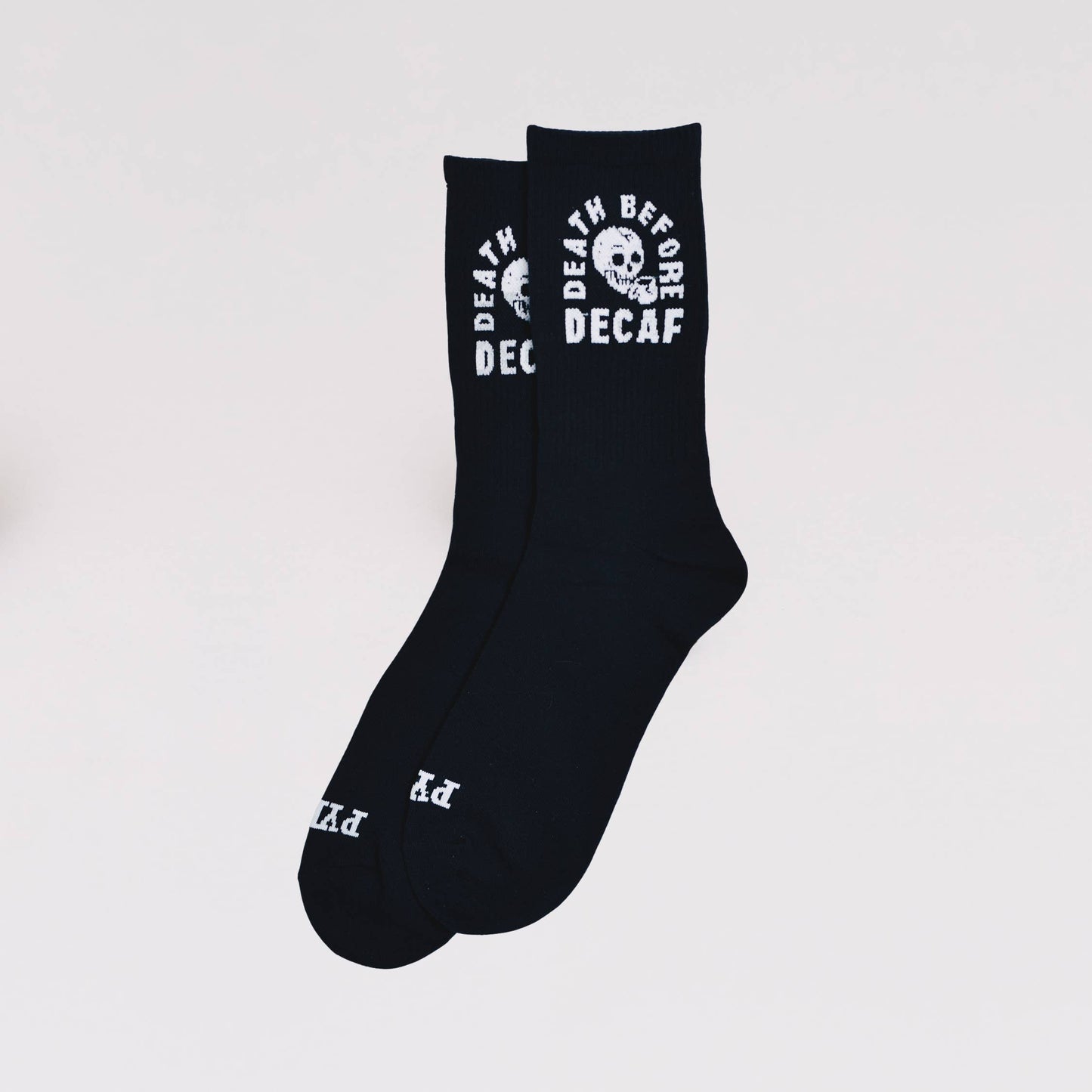 Death Before Decaf Coffee Crew Socks