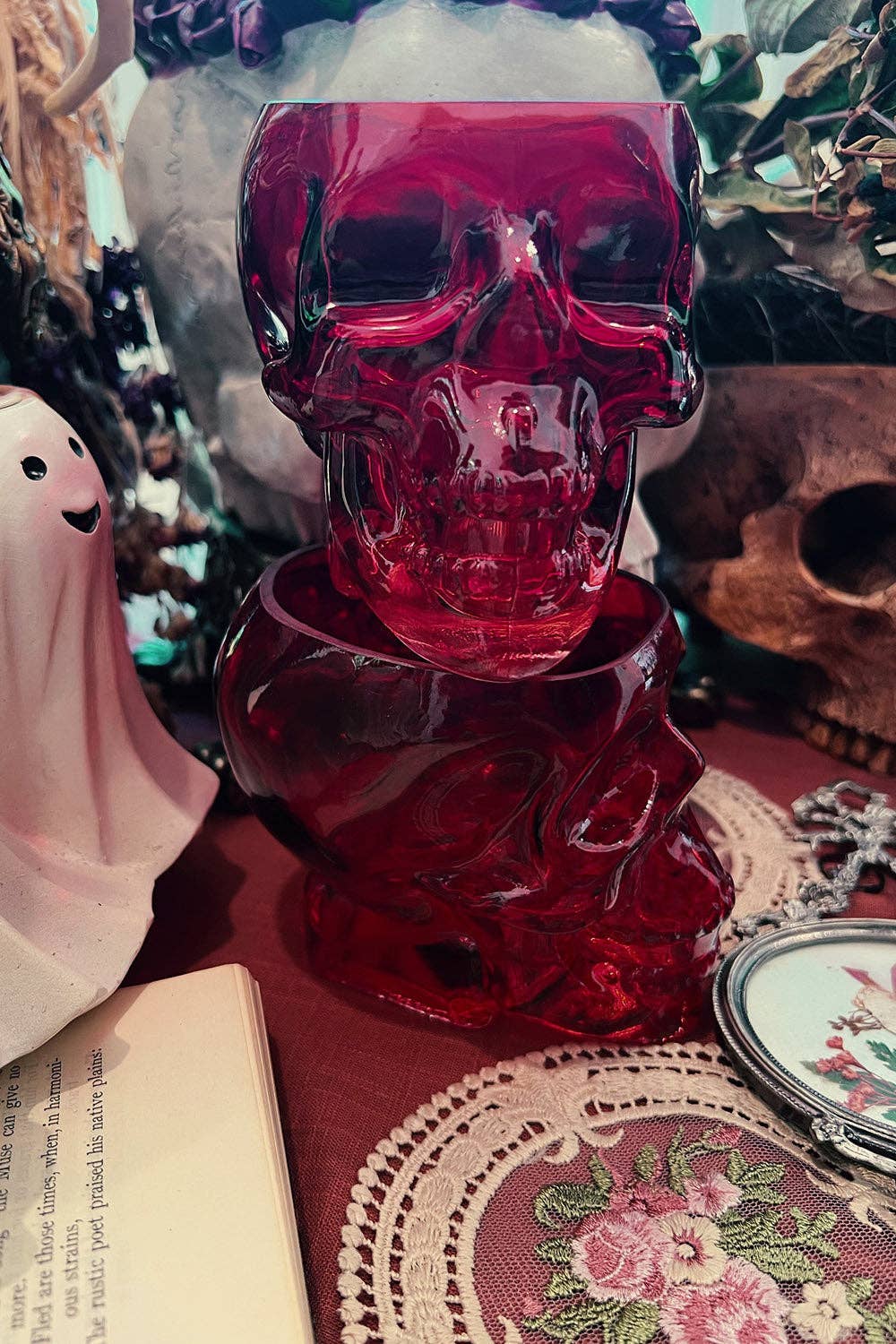 Skull Drinking Glass [BLOOD RED]