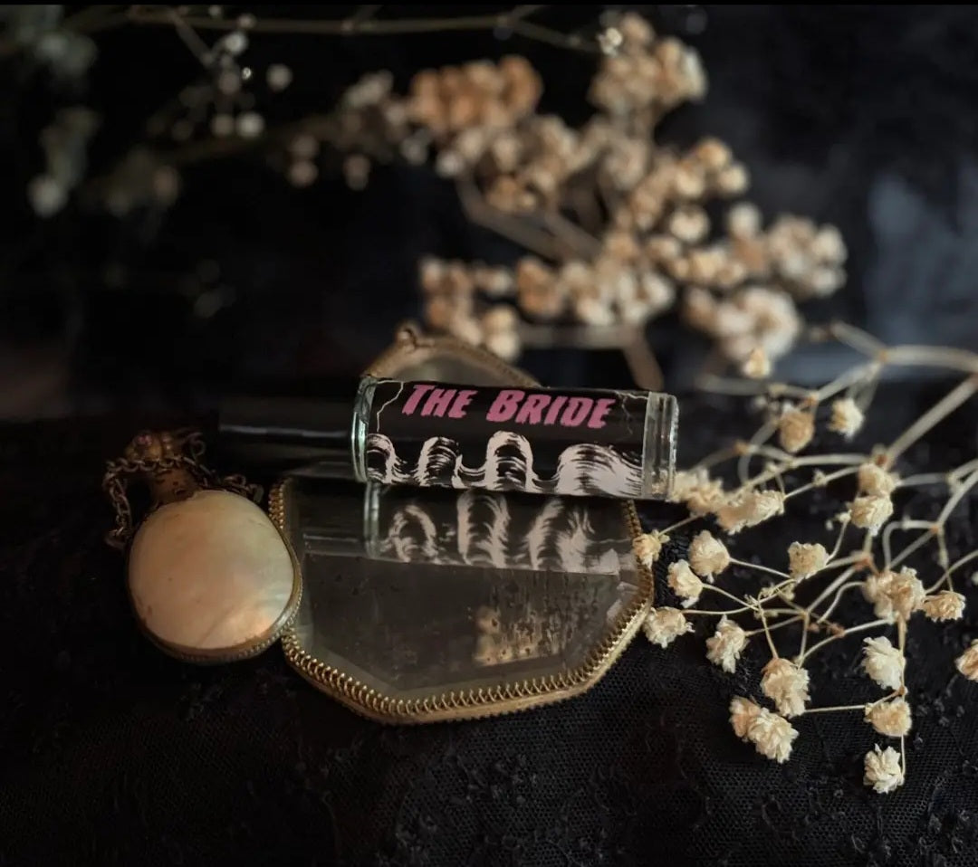 The Bride Perfume Oil- Black Amber, Lavender, Black Florals, Powder