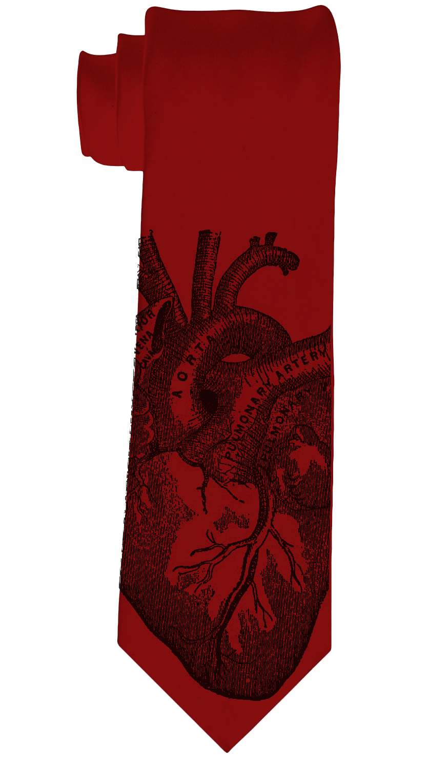 Anatomical Heart Necktie