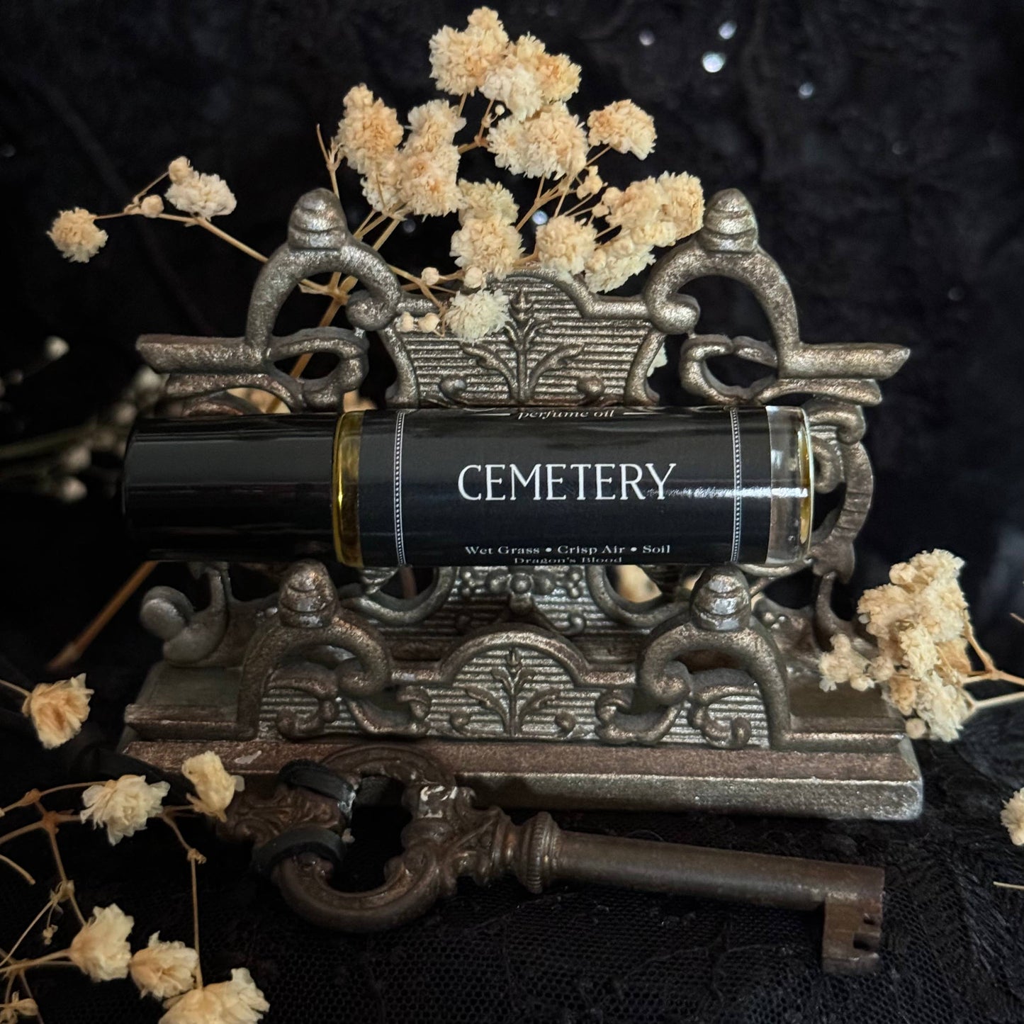 Cemetery- dragons blood, grass, patchouli, vanilla