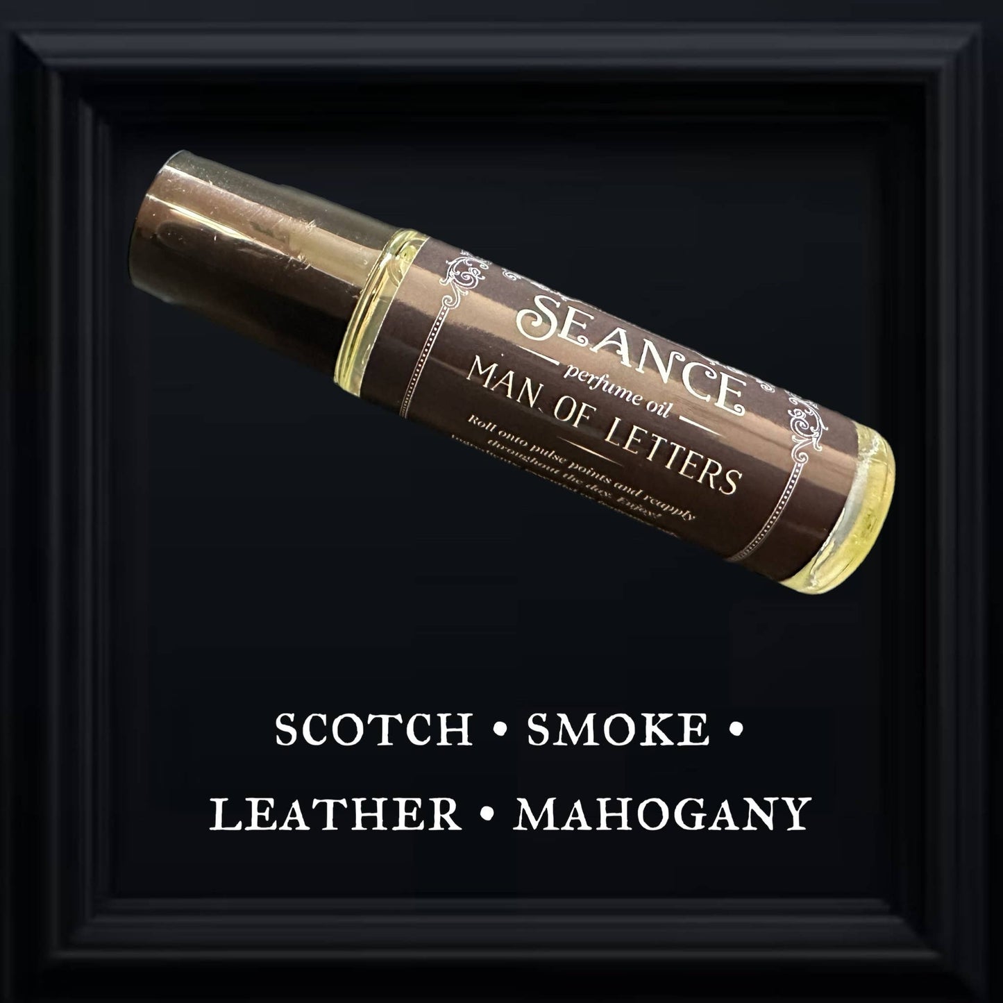 Man Of Letters Perfume Oil- Scotch, mahogany, smoke, leather