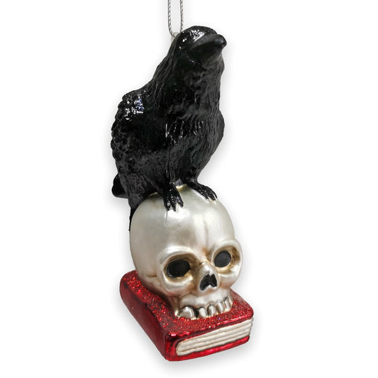 The Raven Glass Ornament