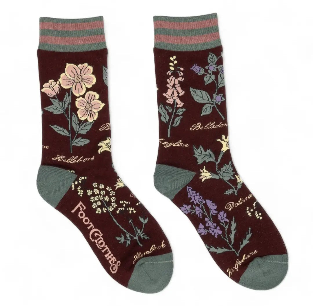 Baneful Botany Crew Socks