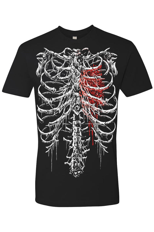 Bleeding Heart Skeleton Tee