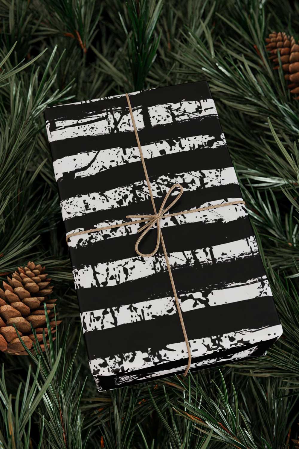 Goth Stripes Wrapping Paper