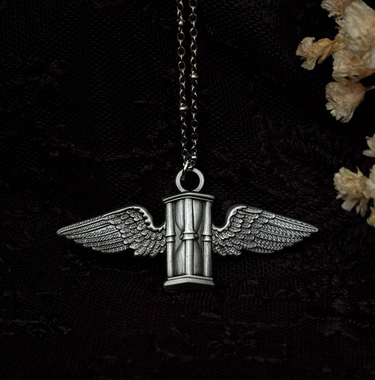 The Flying Hourglass Necklace