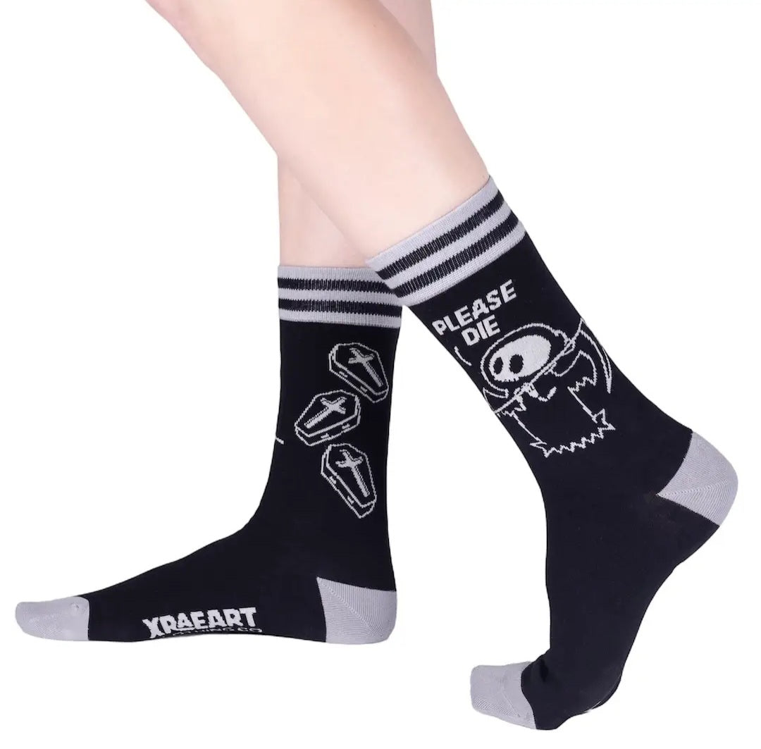 Please Die Crew Socks