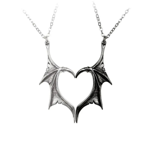 Darkling Heart Friendship Necklaces