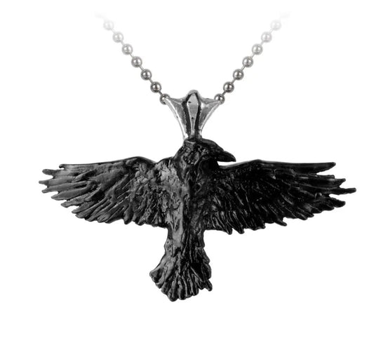 Black Raven Necklace