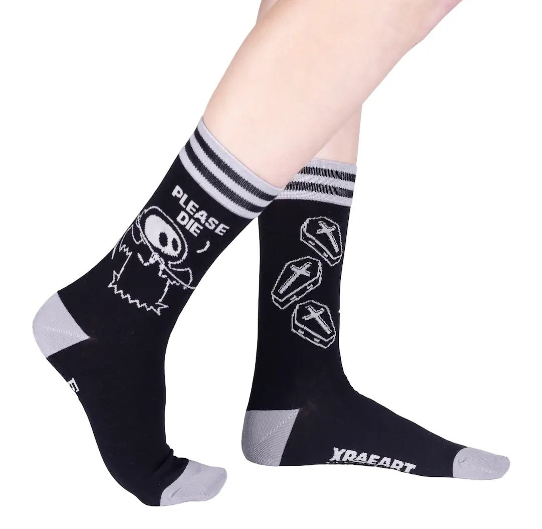 Please Die Crew Socks