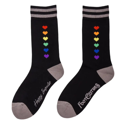 Pixel Hearts Crew Socks