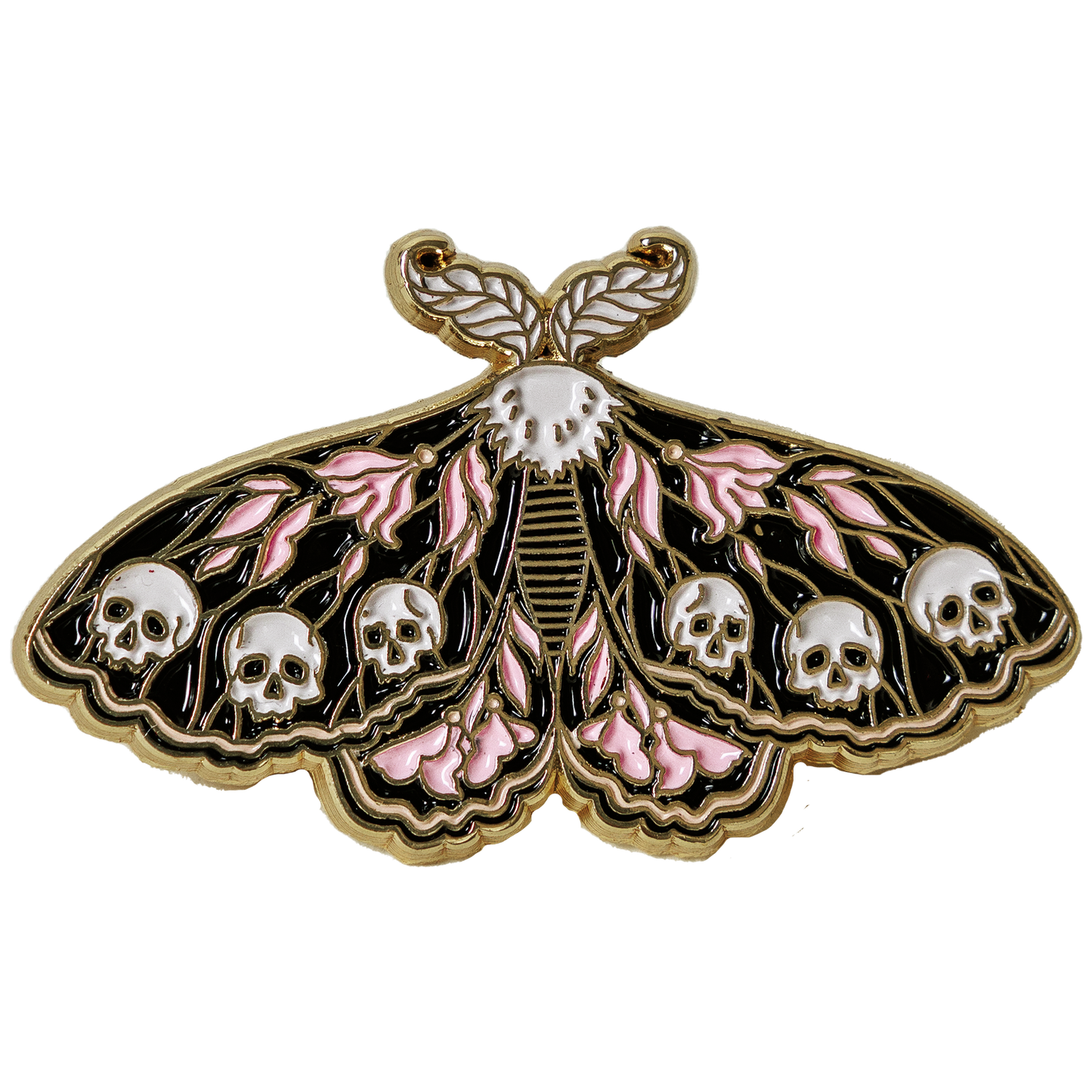 Moth & Skulls Pin